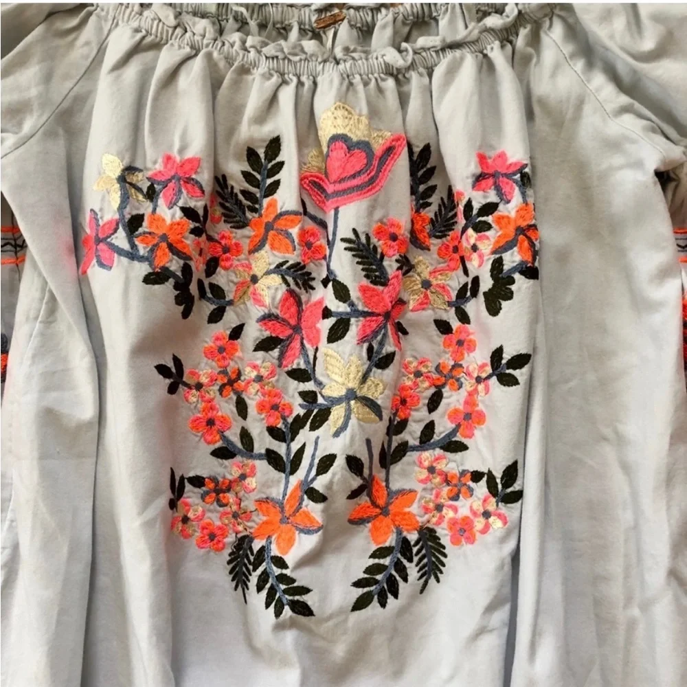 Free people fleur du jour embroidered dress sz xs - Picture 8 of 11